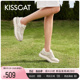 KISSCAT接吻猫2024春季新款增高阿甘老爹鞋厚底运动时尚休闲鞋女