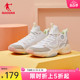 中国乔丹复古潮流运动女鞋2024新款防滑减震篮球鞋学生百搭休闲鞋