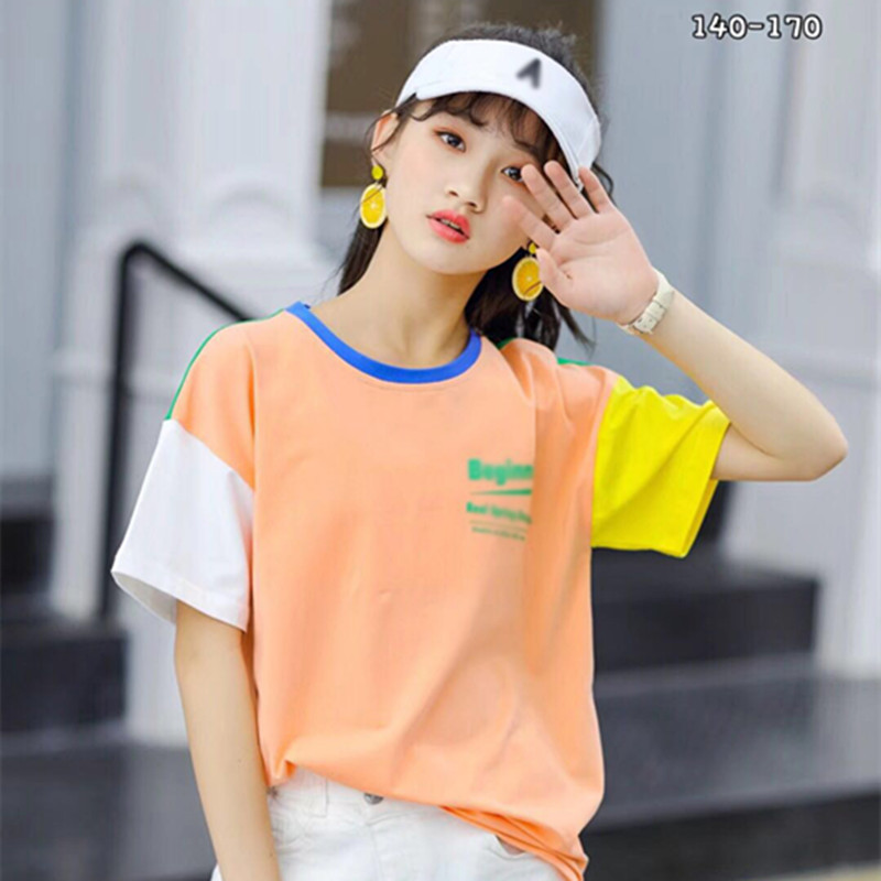 8047骄骄虎女童装2019夏装新款休闲宽松短袖t恤衫中大童纯棉上衣在类目 童装/婴儿装/亲子装, T恤中 - 来自Buy2taobao.com提供专业的淘宝代购服务