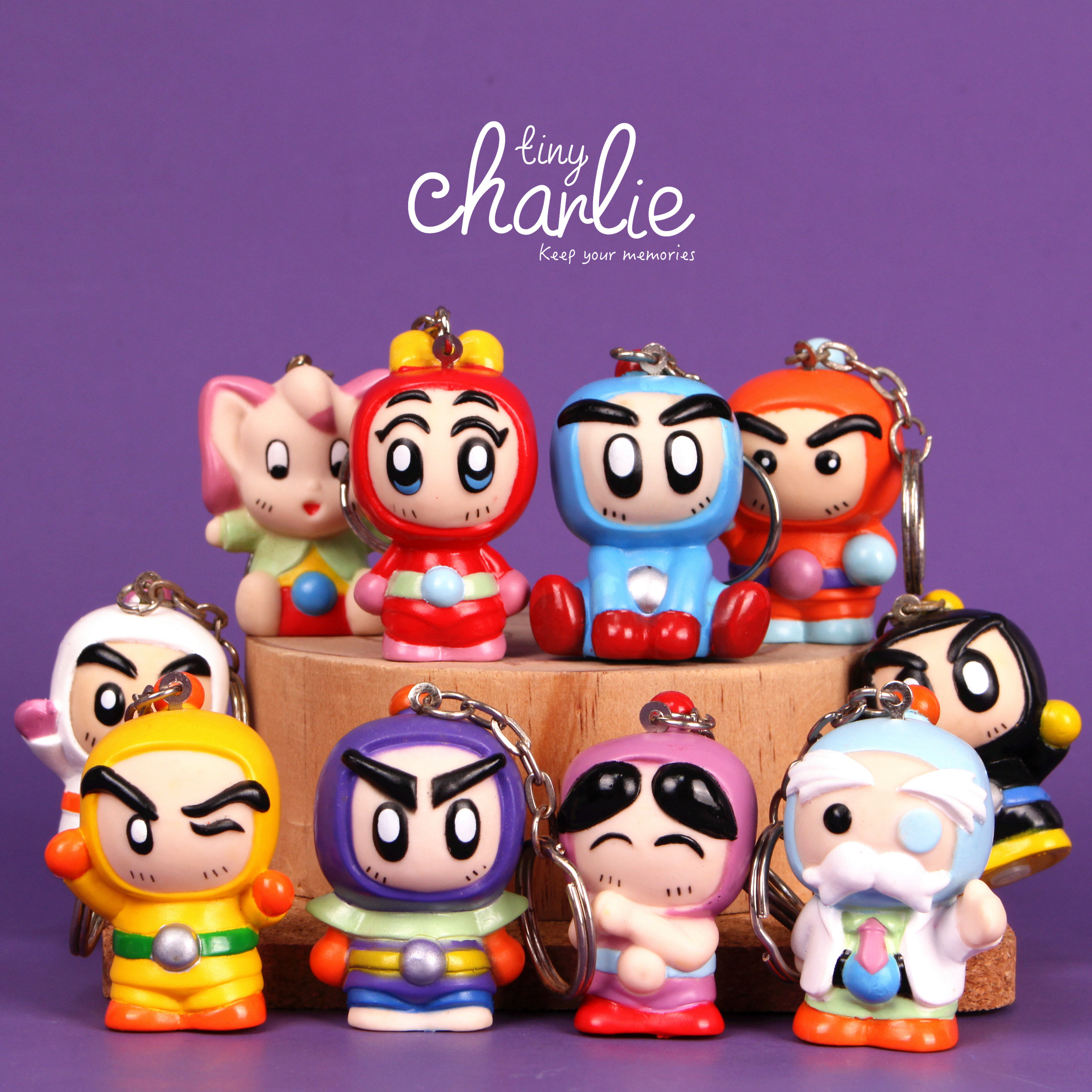 日系散货外贸出口弹珠警察bom bom弹珠人摆件玩具人偶公仔模型