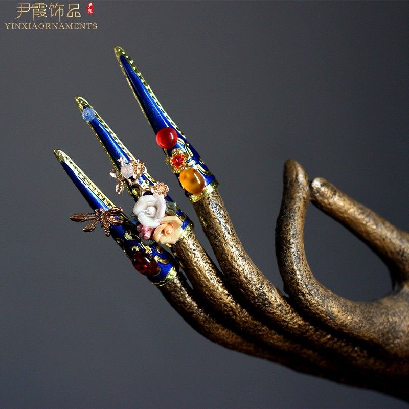 古装古风清宫廷后宫手指套护甲指甲套华妃皇后贵妃甄嬛传电视太后