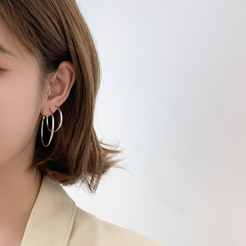特价耳钉女气质韩国个性圆圈圈