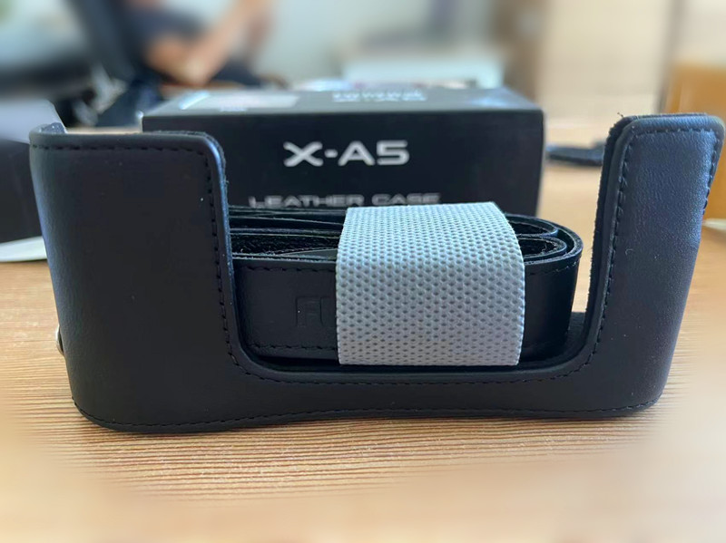 富士微单相机XA5相机包X-A5底座保护套皮套原厂真皮包