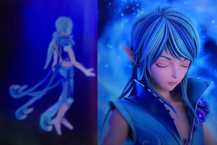 帝王cosplay假发cos水王子 叶罗丽精灵梦双色定制假毛