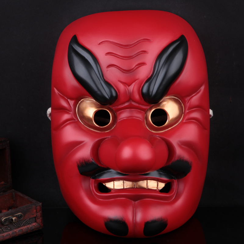 万圣节成人树脂恐怖日本能剧天狗面具 魔鬼般若面具日本武士面具