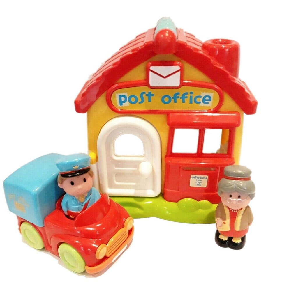 外贸英国儿童益智玩具过家家游戏角色扮演人偶小小邮政局场景摆件
