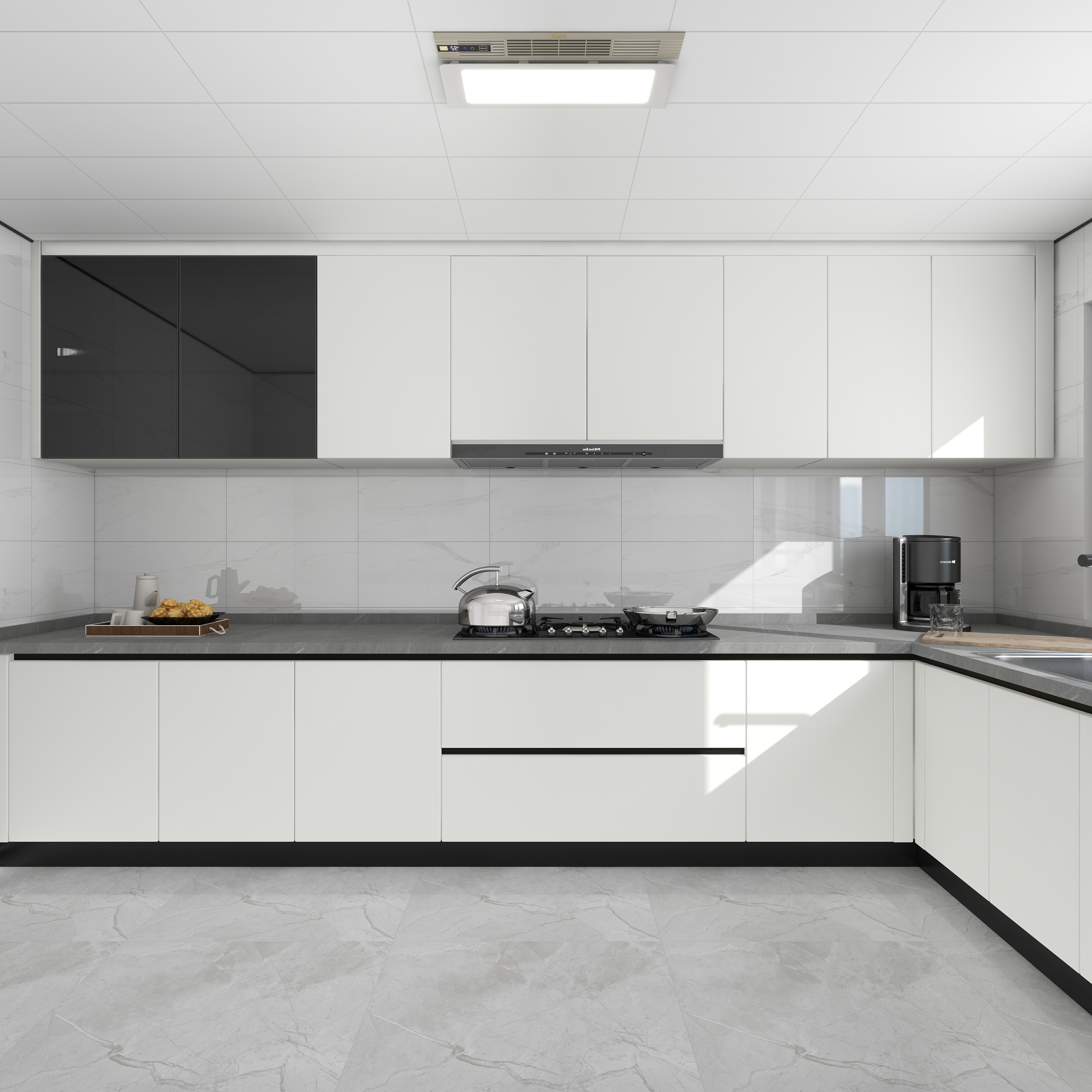 整体橱柜定做厨房岛台灶台一体柜现代简约台面厨柜全屋定制已售30新品