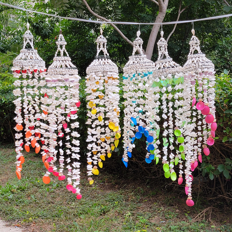 天然超大海螺贝壳风铃家庭办公室卧室挂件生日礼物鱼缸造景