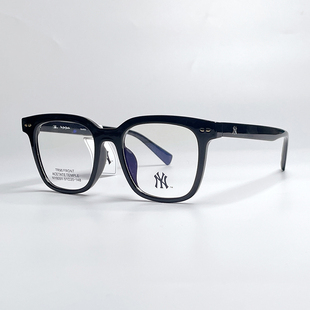 MLB纽约洋基白色透明眼镜女近视大框眼睛可配度数大脸显瘦NY8051