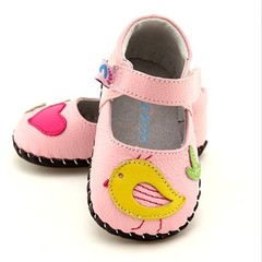 女宝宝皮鞋0-1-2岁公主鞋春秋季小女孩鞋子防滑软底婴儿鞋可爱潮