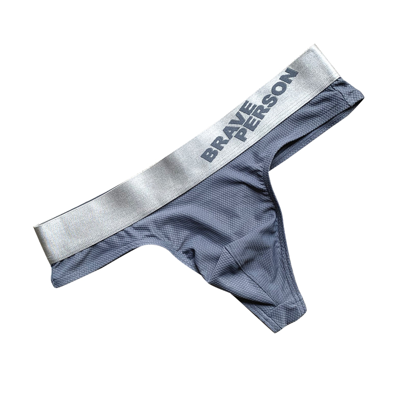 无畏船长男士丁字裤青年低腰性感涤纶丝滑透气孔面料小内裤t裤gay