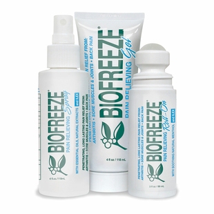 美国Biofreeze碧冰清凉凝胶冷冻灵缓解肌肉酸痛拉伤扭伤消肿膏