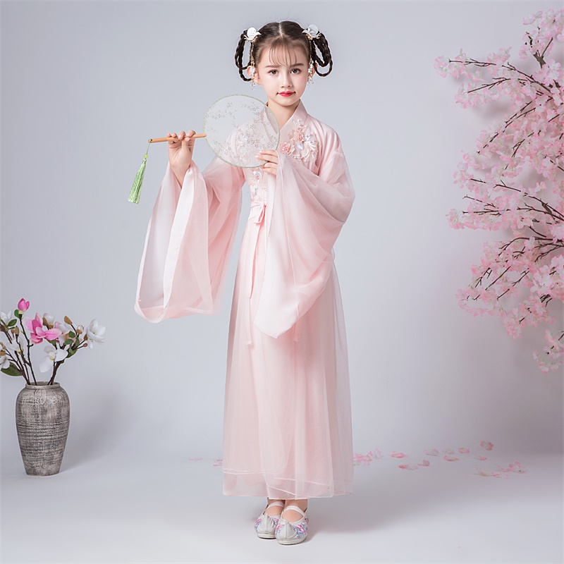女童古风汉服粉色唐装小女孩童装襦裙超仙古装儿童连衣裙中国风秋在类目 女装/女士精品, 唐装/民族服装/舞台服装, 民族服装/舞台装中 - 来自Buy2taobao.com提供专业的淘宝代购服务