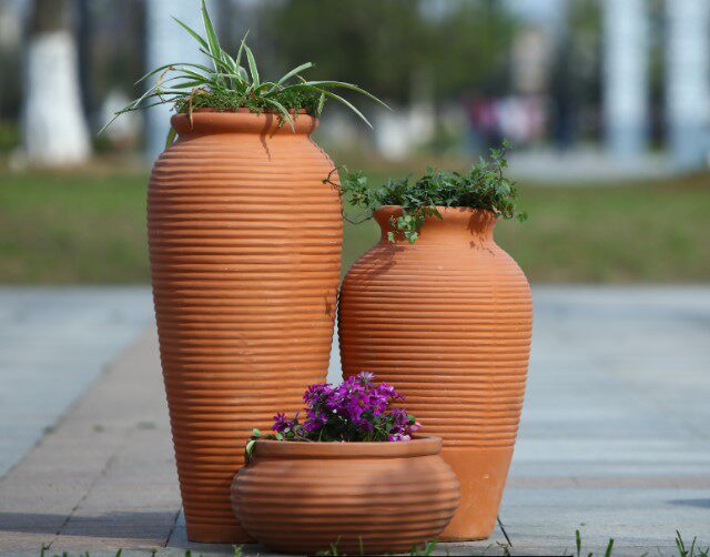 庭院户外红陶花盆多肉园艺盆景观陶罐花盆粗陶花盆大陶瓷花盆