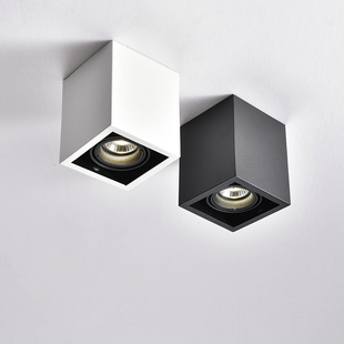有想灯饰 吸顶过道玄关cob筒灯天花灯方形单头办公室商铺明装 射灯