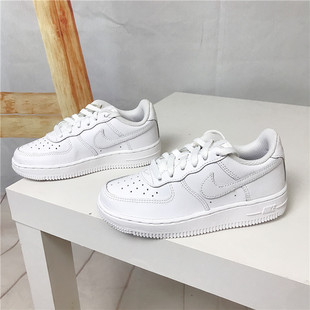 耐克nike空军一号AF1纯白男童女童儿童春秋休闲运动板鞋 314193