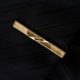 巴顿 纯铜复古浮雕对称条纹领带夹电镀银色商务正装领夹职业