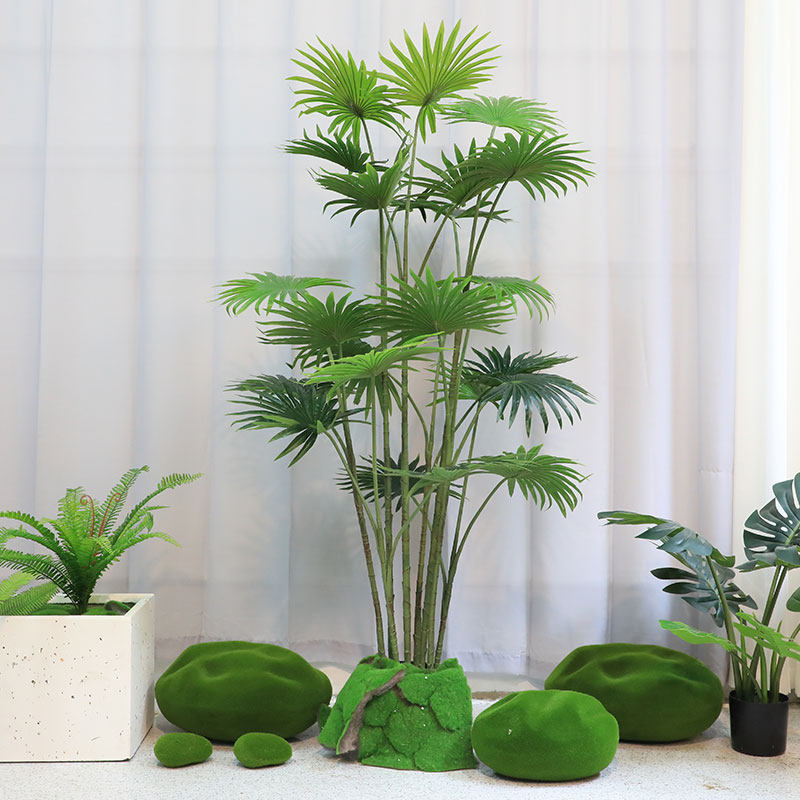 仿真燕尾葵盆栽新款人造热带植物室内落地茂盛摆件假绿植装饰树