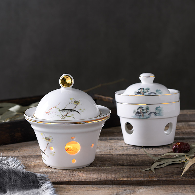 位上汤盅带盖佛跳墙盅罐蜡烛加热炖盅一位翅盅辽参盅鲍鱼海参碗盅