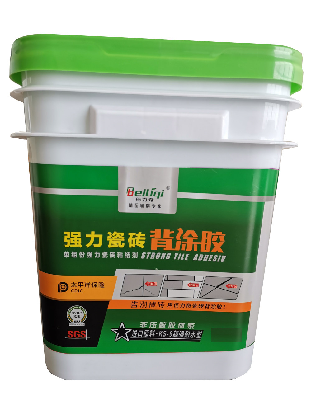 倍力奇强力瓷砖背涂胶ks9 耐水耐候 玻化砖背胶 进口原料非压敏胶