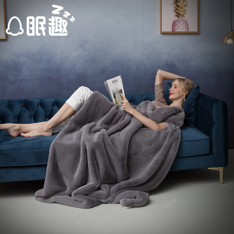 眠趣秋田絨毛毯加厚雙層冬季蓋毯珊瑚法蘭床單毯子單人午睡沙發毯在類目 牀上用品, 休閒毯/毛毯/絨毯中 - 來自Buy2taobao.com提供專業的淘寶代購服務