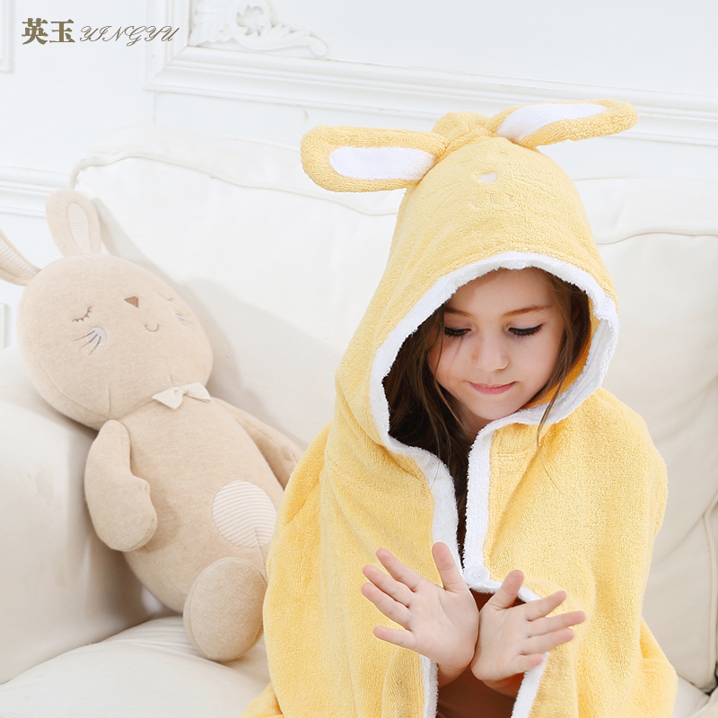 pure cotton thickening Toweling Cartoon Rabbit children Shawl cloak Parenting Bathrobe Cap Bath towelin the Home Fabric , Towel/Bath towel/Bathrobes , Bath skirt/Bathrobes/Bathrobe category - from Buy2taobao.com to provide professional Taobao agent buy service