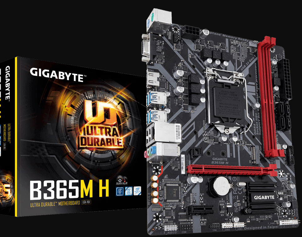 冲新 Gigabyte/技嘉 B365M H B365M-E PRO V20 B365主板 质保一年