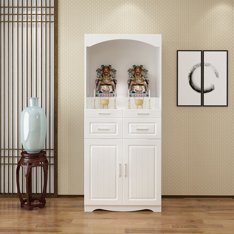 佛龛立柜带门财神爷关公神像佛柜神台观音菩萨摆台桌简约供台家用