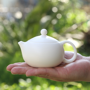 素烧白瓷西施壶