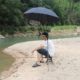 户外遮阳伞支架杆子可折叠便携新款摆摊专用加粗钓鱼专用防雨超轻