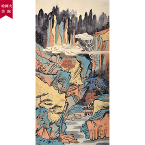 景亚楠 100*200cm《寻香》工笔 带合影 学院派职业画家41次出价结束07