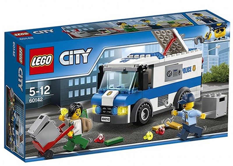 乐高lego 城市系列60142运钞车生日礼物2017款儿童智力玩具