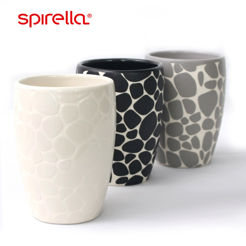 SPIRELLA/丝普瑞创意鹅卵石陶瓷漱口杯刷牙杯子洗漱杯情侣牙缸杯|msdalam kategori keluarga/Alat Pembersihan peribadi, perkakas kebersihan/aksesori bilik mandi, cawan Wash - dari Buy2taobao.com untuk memberikan perkhidmatan ejen Taobao profesional membeli