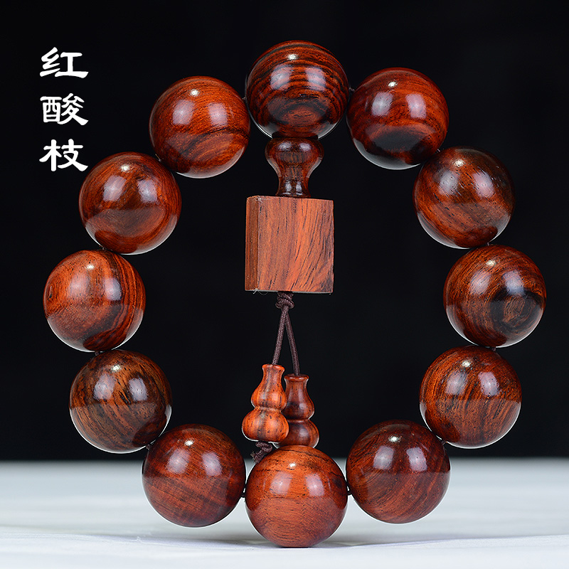结缘佛珠老挝红酸枝手串红木精品方牌葫芦配饰男手链交趾黄檀念珠在类目 饰品/流行首饰/时尚饰品新, 手链中 - 来自Buy2taobao.com提供专业的淘宝代购服务