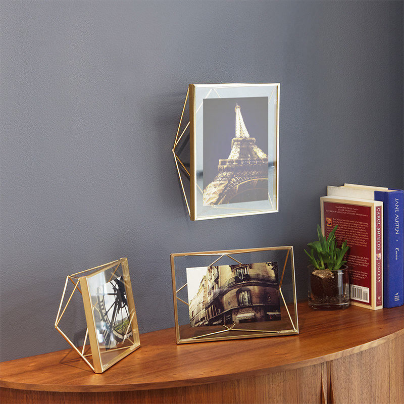 加拿大umbra 现代简约相片框挂墙金属照片画框墙壁装饰摆台相框——简