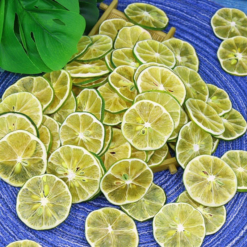 热销青柠檬片 果干_青柠檬干片茶青柠檬片泡茶泡水干片网红水果茶果干