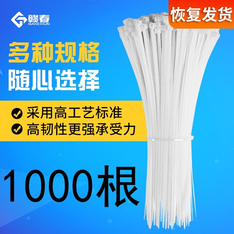 自锁式尼龙扎带塑料卡扣强力捆绑固定扎线带电线绑带封条防调包扣