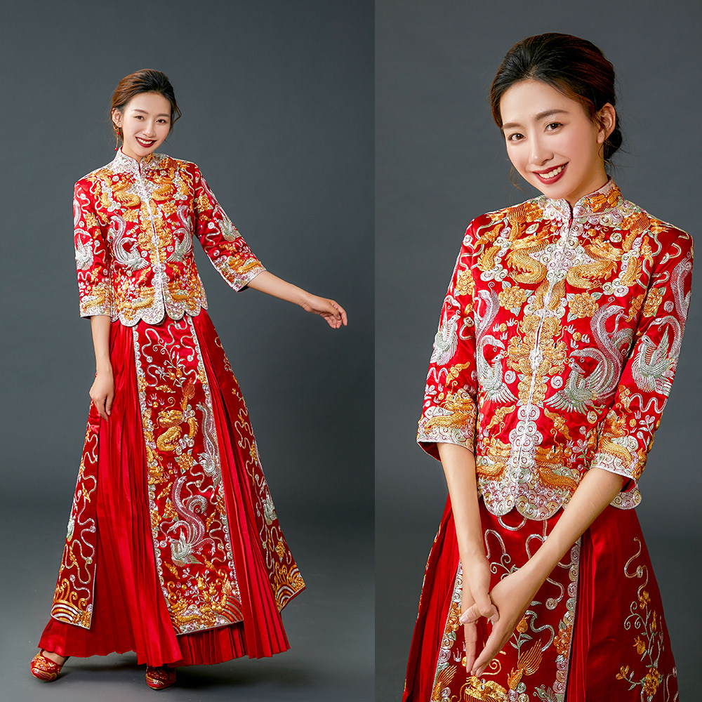 特价裙褂 龙凤褂 全手工