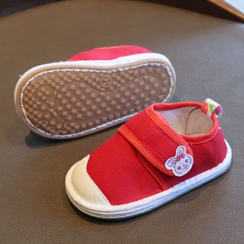 儿童小布鞋13岁婴儿鞋子2女宝宝手工千层底学步鞋女童单鞋室内鞋