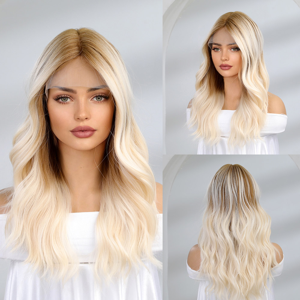 onen body wave lace front wig brown white blond wig for wome
