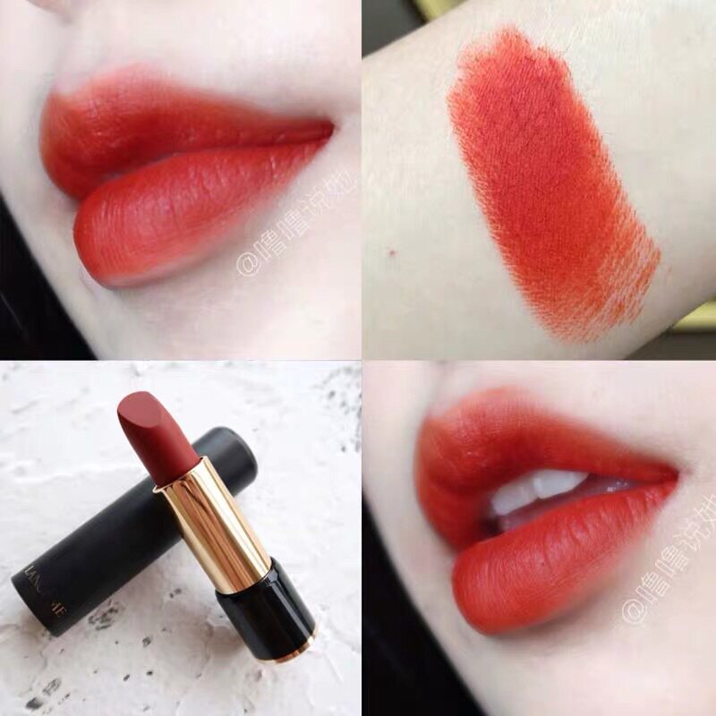 lancome兰蔻菁纯丝绒哑光口红196 皮革274 525 钻石02 粉金款888