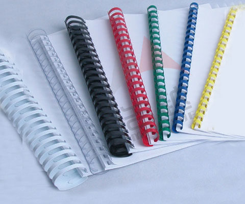 塑料装订胶圈12 14 16 18 20 22mm 梳式胶环 装订圈/ 黑白彩色