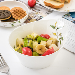 新品特价异形沙拉碗家用骨瓷蔬菜水果创意6英寸沙拉碗1人水果碗