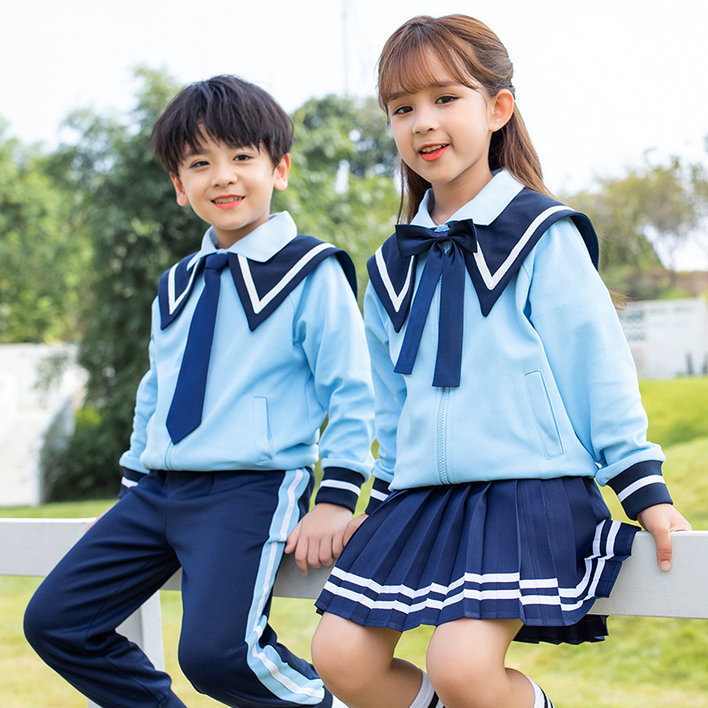 幼儿园园服教师服四件套中小学生海军领校服一年级班服学院风套装