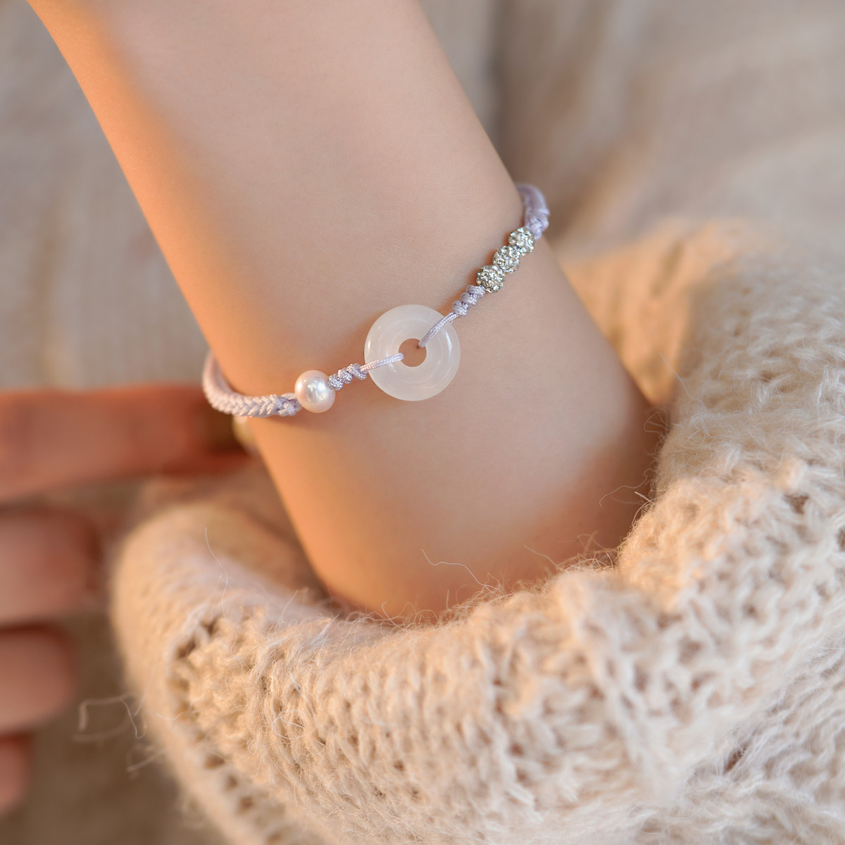 平安扣手链编绳