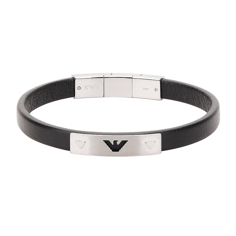 贝母手镯armani阿玛尼双圆牌闺蜜礼物手镯女轻奢小众送女友礼物