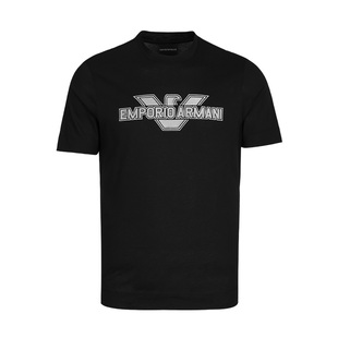 EMPORIO ARMANI/阿玛尼 男士鹰标印花圆领套头短袖T恤  301353