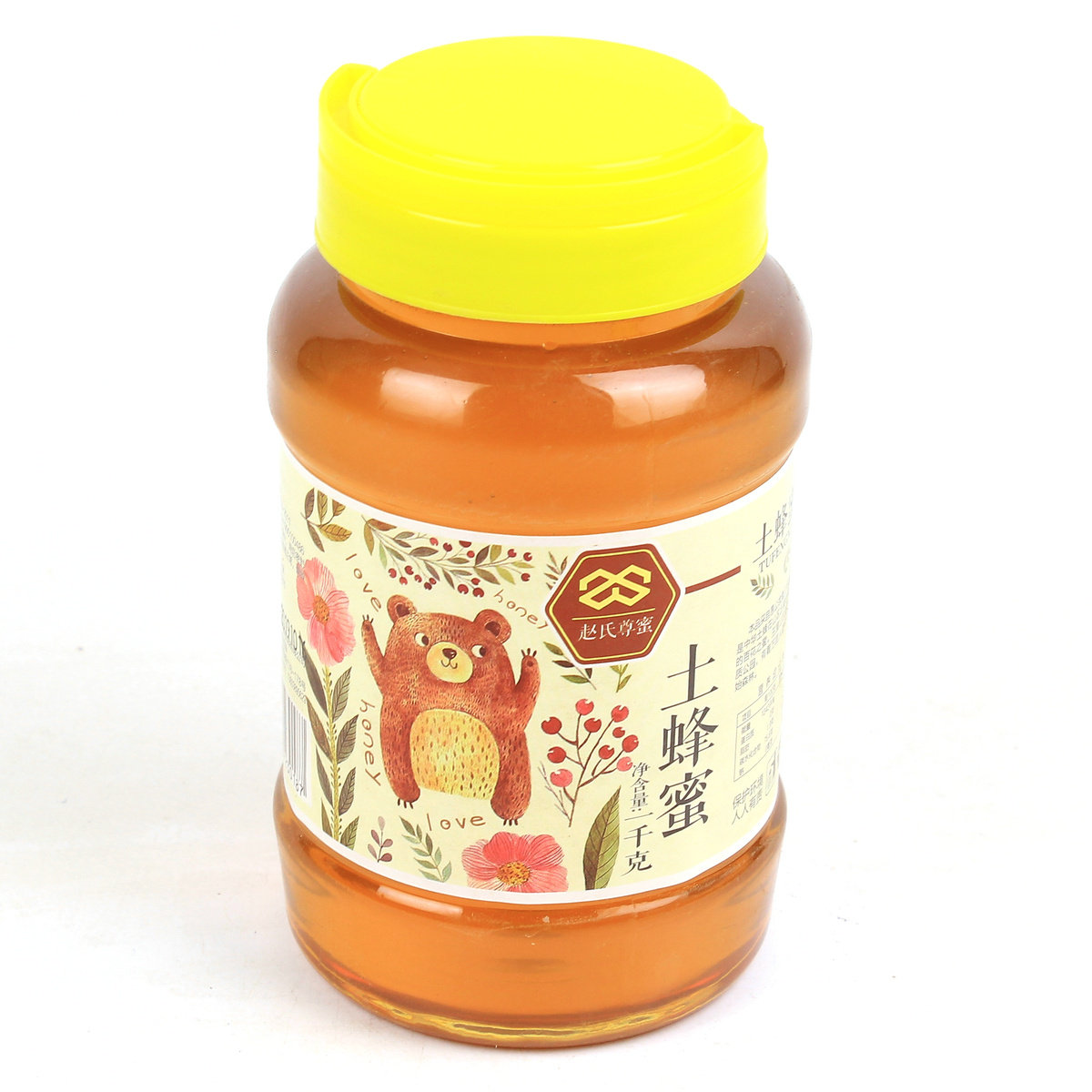 健康大地济源王屋山中华土蜂蜜1000g瓶装