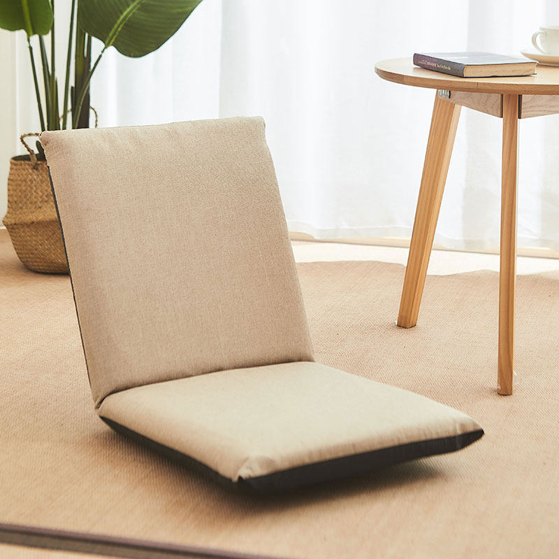 日式懒人沙发榻榻米座椅无腿小椅子折叠宿舍床上靠背椅飘窗矮躺椅