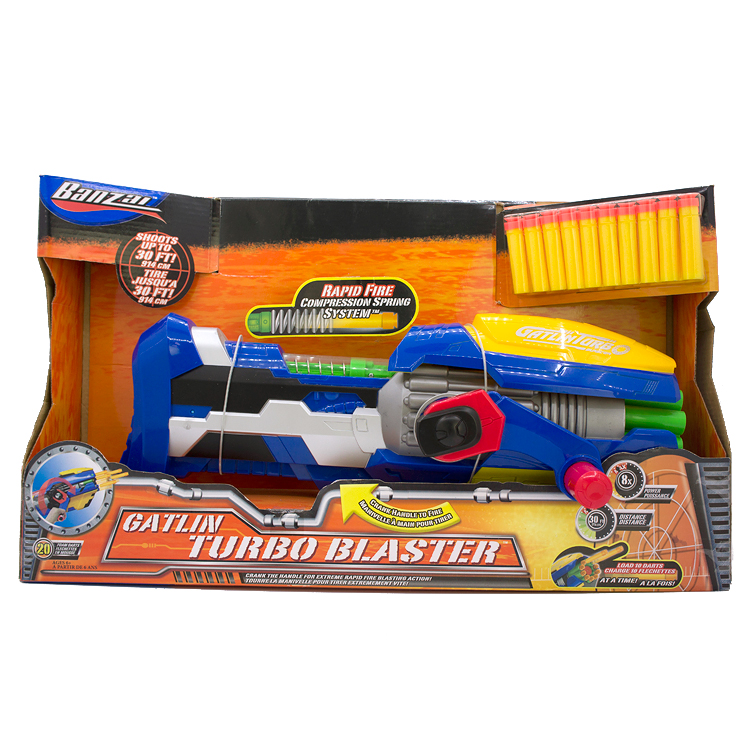 BANZAI CATLIN TUBBO BLASTER手搖式重型機關槍20連發軟彈頭玩具在類目 玩具/童車/益智/積木/模型, 戶外運動/休閒/傳統玩具, 飛鏢/射擊/射箭類中 - 來自Buy2taobao.com提供專業的淘寶代購服務